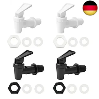 Yuechenggui 4 Stück Kunststoff Getränkespender Zapfhahn,Wasserspender Ersatzzapfen, Ers