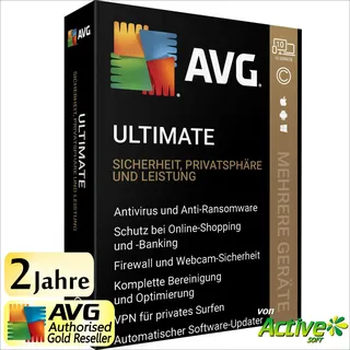 AVG ULTIMATE 2026 10 PC 2 Jahre | TuneUp, Internet Security, VPN, Antitrack | UE
