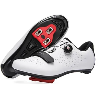 ARTVEP Fahrradschuhe Herren Damen Rennradschuhe MTB Radschuhe Kompatibel mit Look SPD SPD-SL Delta Lock Pedal Reitschuhe Kompatibel mit Peloton Schuhen - 42 EU