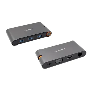 Exsys EX-1220HM USB 3.2 Gen1 C-HUB 7 Ports für Notebook, Matebook und MacBook
