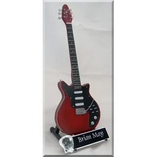 BRIAN MAY Miniatur Gitarre QUEEN Freddie Mercury mit Plektrum
