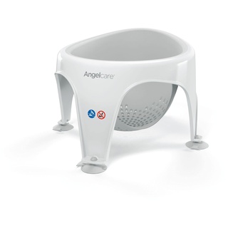 Angelcare ergonomischer Badering für die große Badewanne oder Dusche, Light Grey, angenehm weiche Sitzfläche