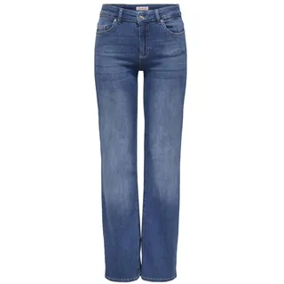 Only Blush Jeans Straight Fit in mittelblauer Waschung-XS-L30