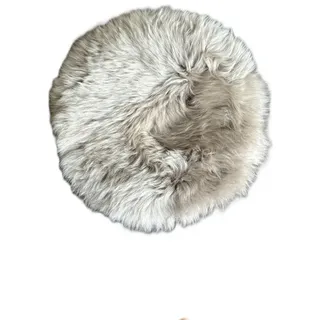 Kaiser Sitzauflage rund, einseitig Fell Ø 35 cm braun
