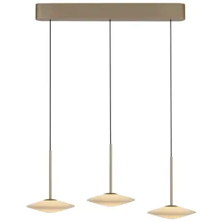 Paul Neuhaus LED Pendelleuchte Pendellampe ELIPSA höhenverstellbar Rauchfarben, höhenverstellbar, LED Modul, höhenverstellbar Rauchfarben braun