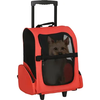 PawHut Hundetrolley 42 x 25 x 55 cm Rot