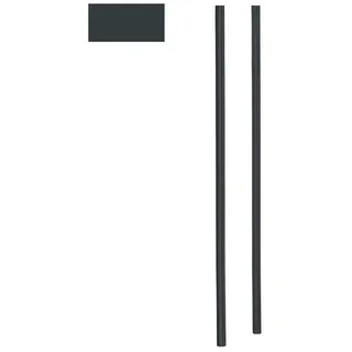 Heibi Metall - Heibi Briefkastenständer 170 Cm Aus Stahl Grau Ral 7016 Zum Einbetonieren