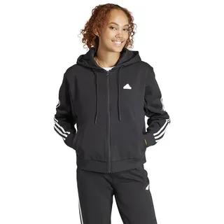 adidas Future Icons 3-Streifen Reißverschlusspullover Black S