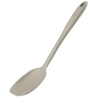 KOCHBLUME Soßenlöffel L | Premium-Silikon & BPA frei| Hitzebeständig | Spülmschinenfest | 30cm | Farbe: taupe