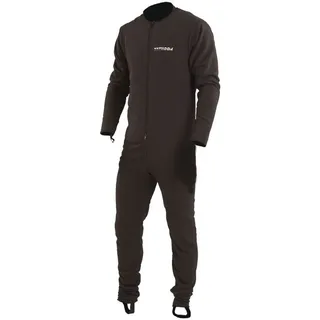 Typhoon Schwarzer Lightweight Underfleece für Drysuit - Drysuit Gewebe mit doppeltem Frontreißverschluss Drysuit Knöchel- und Drysuit