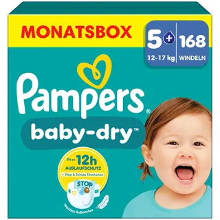 Pampers Baby-Dry Gr. 5+ (12-17 kg) 168 St.