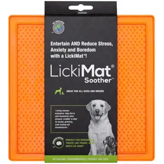 Lickimat Soother - TRP Schleckmatte für Hunde - orange - 20 cm