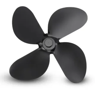 Cyrank Ofenventilator Mit 4 Flügeln, Kaminventilator Ohne Strom Geräuscharmer Betrieb, Leiser Kaminventilator Mit 4 Blättern, Ofen Ventilator Für Kaminofen Holzofen