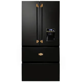 Em French Door (506 l, 1830 mm hoch, Schwarz)