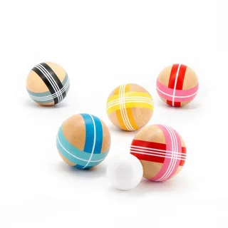 REMEMBER Spiel Boccia Holz Bunt