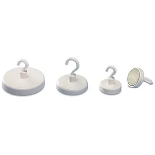 Magnetoplan Hakenmagnet 52636 36mm rund weiß