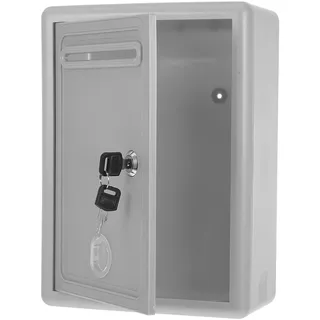 DIYEAH Abschließbarer Metallkasten Mit Schlitz Wandmontage Spendenbox Mit Schloss Sicherer Vorschlagskasten Für Dokumente Im Freien Sammelbox Für Briefe Und Feedback