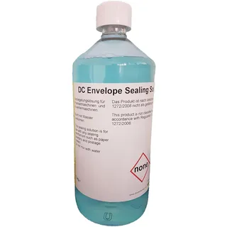 DC DruckChemie GmbH Verschließflüssigkeit 6 x 1L - Sealing Fluid, Kuvertierflüssigkeit - Pflegt die Kuvertiermaschine und verhindert Algenbildung