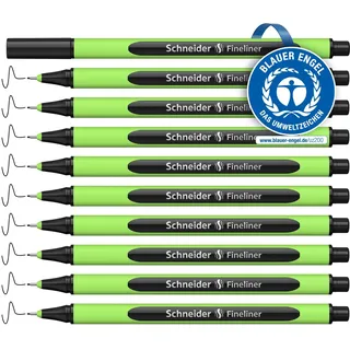 Schneider Line-Up Fineliner schwarz 0,4 mm, 10 St.