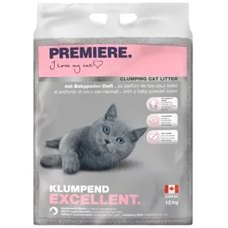 PREMIERE Excellent Klumpstreu Katze Babypuder-Duft 12 kg