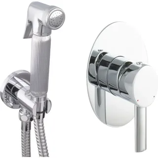 PaulGurkes Bidet Set Unterputz Armatur Spraybrause Intimdusche oval Messing