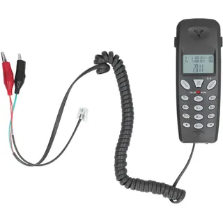 Schnurgebundenes Telefon, FSK-DTMF-Anrufer-ID-Anzeige, Kabelgebundenes Telefon mit Wahlwiederholungspausenfunktion für Zuhause, Hotel, Büro
