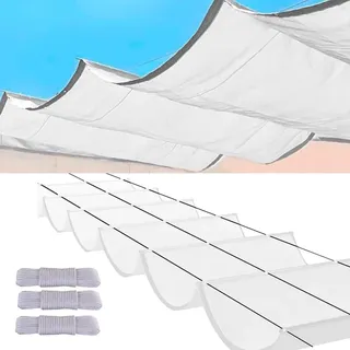 YSZBD Einziehbare Welle Sonnensegel Wasserdicht Sonnensegel Einziehbar TerrassenüBerdachung Sonnenschutz Pergola Dach Pergola Markise(#10,1x2M)