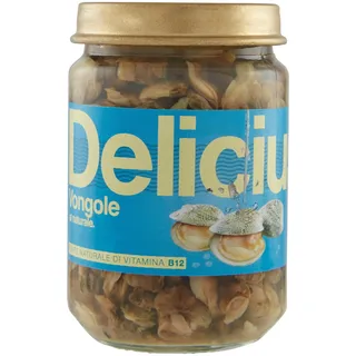 Delicius - Italienische Venusmuscheln (Vongole) geschält in natürlichen 130 gr