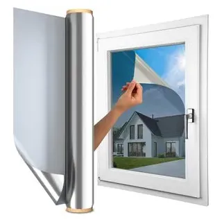 Marapon Fensterfolie M9020MS silber, / [90x200 cm] / Statisch haftend innen