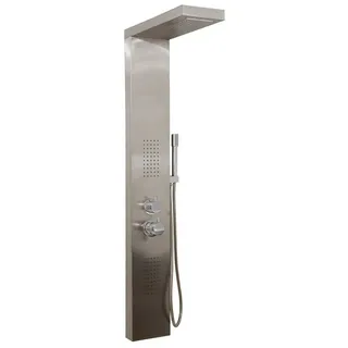 Home Deluxe - Duschpaneel Mit Regendusche Cascata – Edelstahl Farbe Silber Duschpaneele Duschpaneel Duschset Regendusche