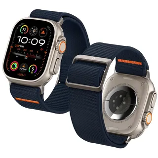Spigen Lite Fit Ultra Band für Apple Watch Ultra 4/3/2/1, Serie 12/11/10 | Leichtes Textilarmband mit Schnellverschluss, Adapter und Dornschließe für Apple Watch 49/46/45/44/42mm