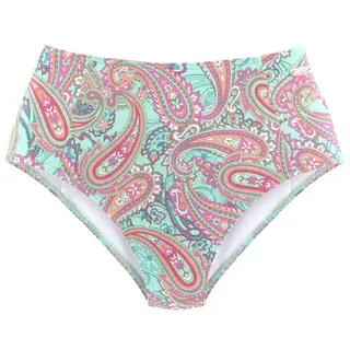 VENICE BEACH Highwaist-Bikini-Hose Damen mint-bedruckt Gr.38