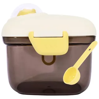 Bebamour Baby-Milchpulver-Spender Topf Formel-Spender für Baby-Snack-Spender(Brown,transparent Type)