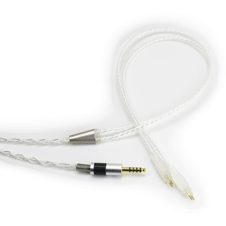 HansnBy 4,4 mm symmetrischer Stecker 6N OCC Kupfer Einkristall versilbert Kabel 4,4 mm symmetrisches Kabel kompatibel mit Sennheiser HD650, HD600, HD580, HD660S, HD58X, Massdrop HD6XX KopfhörerXX