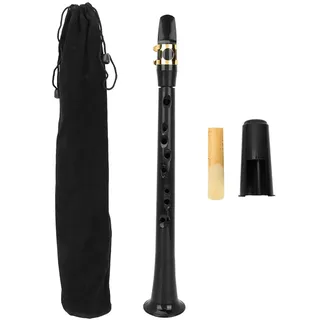 Einfaches Mini Saxophon, Tragbares Taschensaxophon Übungssaxophon mit Blatttasche, Mini-Saxophon Holzblasinstrument Bb Tune Blockflöte Kinder
