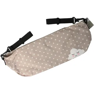PARSA Baby Kinderwagentasche beige mit Wolkenstickerei