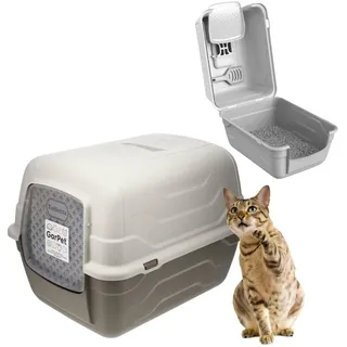 GarPet Katzentoilette XXL Grau
