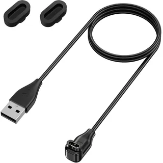 Ladekabel Ladegerät für Garmin Uhr Forerunner 165/165 Music/Garmin Forerunner 255/ 255S/ 255 Music / 55/45 / 945 935/965/265, 100cm USB Schnelles Ladekabel Tragbares Ladegerat mit 2 Staubstecker