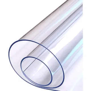 Transparente Tischmatte, Weiches PVC Wasserdicht Rutschfest Leicht zu schneiden Langlebig, umweltfreundlich Konfigurierbare durchsichtige Tischdecke für Restaurantschreibtische WXQTM(Clear-1.5mm,70x13