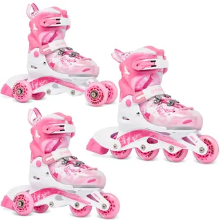 Raven Verstellbare Rollschuhe 3in1 Princess Pink 34/37