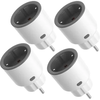 SONOFF S60ZBTPF Zigbee Smart Plug (Erfordert Zigbee-Gateway) – Fernsteuerung, Energiemessung, Zeitpläne, Überlastschutz, Zigbee-Repeater, kompatibel mit der eWeLink-App-4 Pack