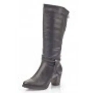 Stiefel mit Zierbänder, XL-Schaft