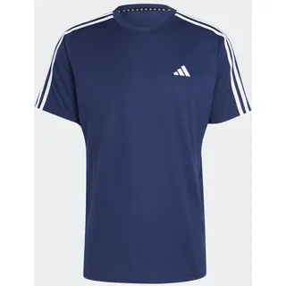 adidas Train Essentials 3-Streifen Training T-Shirt Dark Blue / White L
