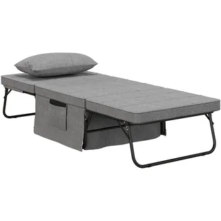 Homcom 4-in-1 Klappbett 188 x 75 cm grau