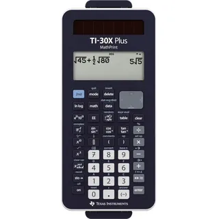 Texas Instruments TI-30X Plus MathPrint Schulrechner Schwarz Display (Stellen): 16 batteriebetrieben, solarbetrieben