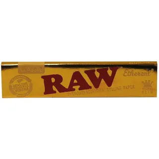 RAW Ethereal, King Size Slim Blättchen, 32 phänomenal-dünne Blättchen pro Heftchen 3 Heftchen