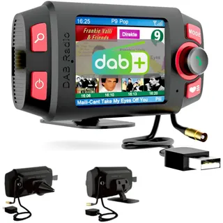 Epronic DAB/DAB+ Radio Adapter für Autoradio mit 2,4" LCD Display Tragbares DAB Radio mit Bluetooth Freisprecheinrichtung FM Transmitter TF Play AUX-Out Digitalradio Auto