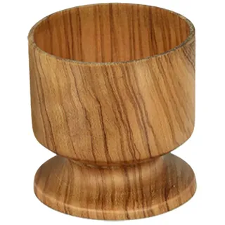 Metaltex Hochwertiger Eierbecher aus massivem Olivenholz, 4,5 cm, Braun