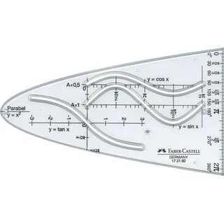 Faber-Castell Parabelschablone 20 St. transparent