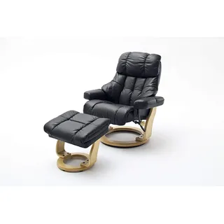 InnoSeat MCA Furniture Calgary XXL mit Hocker, - versch. Ausführungen - schwarz, natur